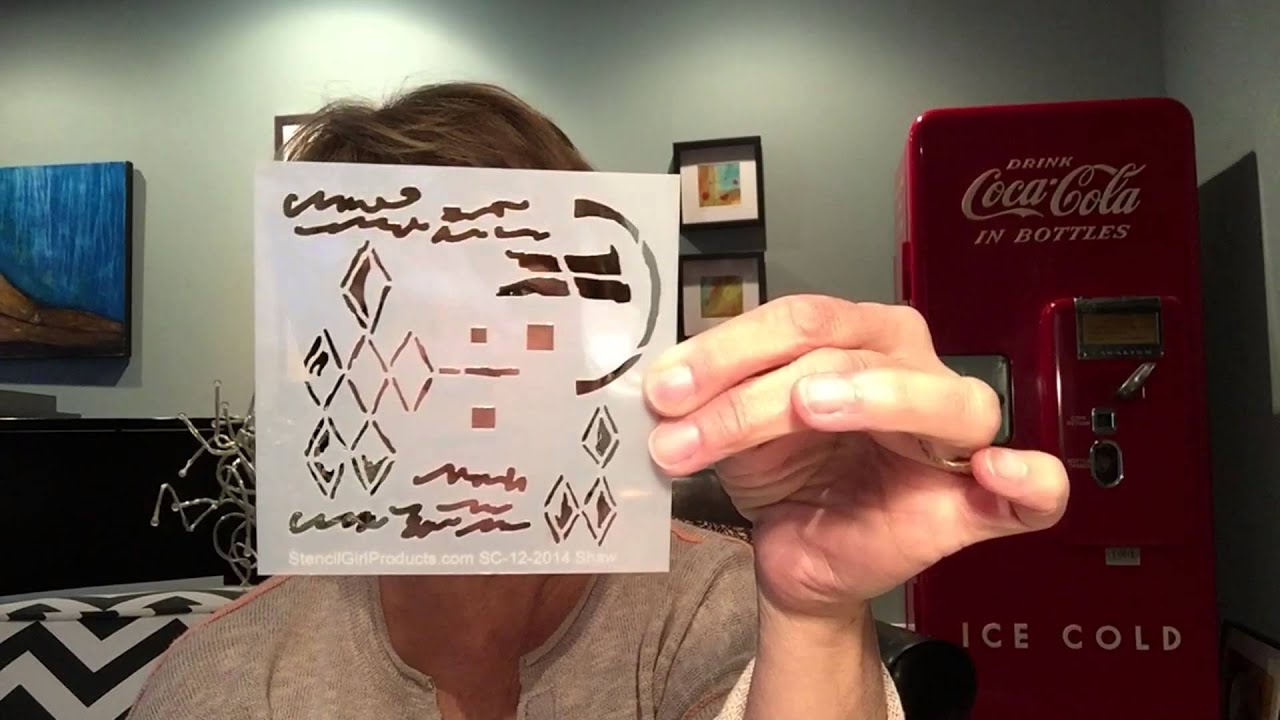 REVEAL December 2014 Stencils from StencilGirl YouTube