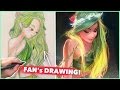 PAINTING A FAN'S DRAWING! :D