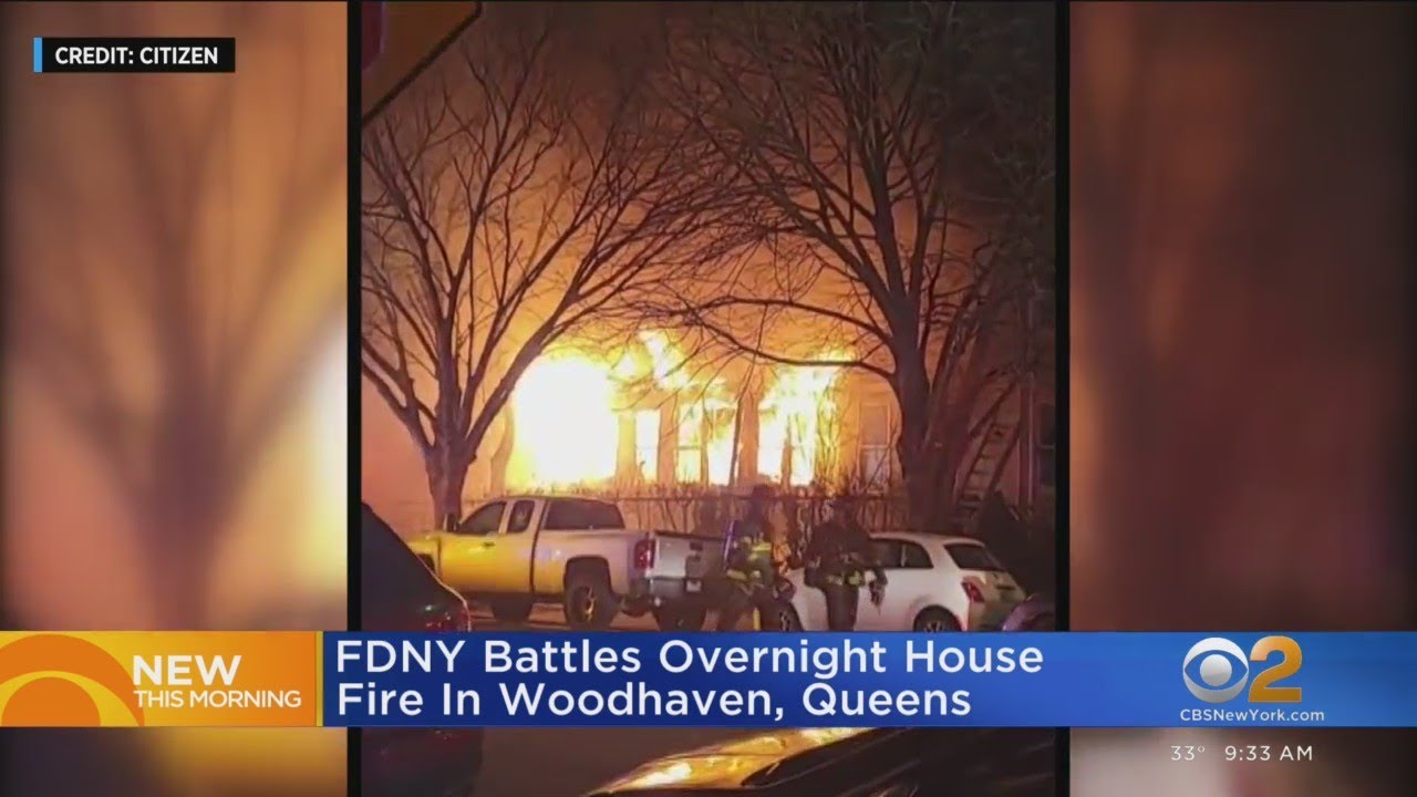 FDNY battles house fire overnight in Queens - YouTube
