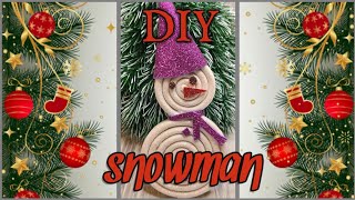 DIY☃️ Snowmen Christmas tree decor ☃️ Снеговик из фоамирана. ☃️ Adornos navideños