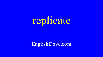 How to pronounce replicate in American English.