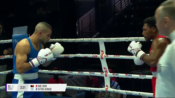 63.5kg UME John 🇵🇬 vs SHTIWI Ahmad 🇮🇱 | IBA 2025 Men’s WBCHs