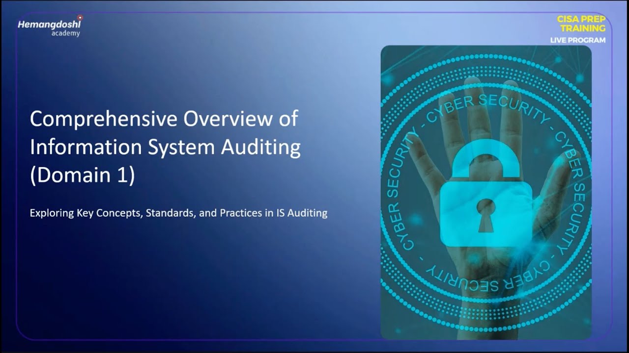 CISA Prep – Domain 1 | IS Auditing Process | ISACA