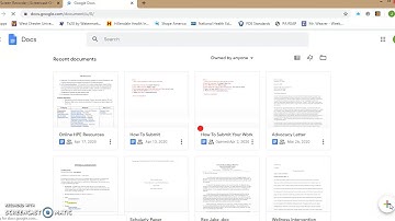 screen cast with audio tutuorial of opening a google doc