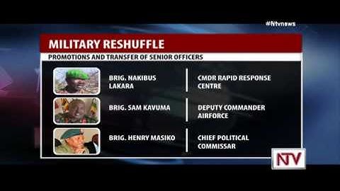President Museveni makes more reshuffles in the UPDF