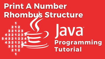 Java program - Display number rhombus structure using for loop