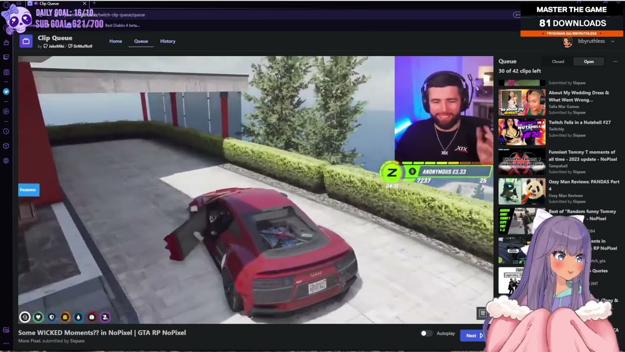 Реакция Ruthless на самые крутые моменты в Nopixel и многое другое?! |GTA 5| NOPIXEL RP|