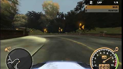 NFSMW Campus Way BMW S Turn 227 km/h by MJSxRacer