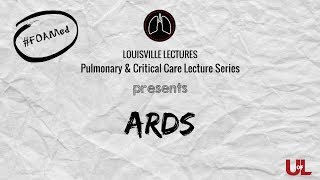Acute respiratory distress syndrome (ARDS) with Dr. Mohamed Saad