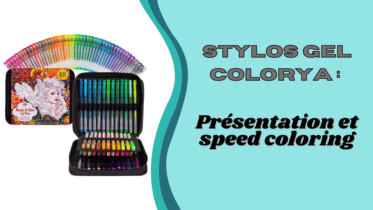 stylos gel Colorya : Présentation et speed coloring