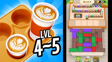 🏅 COFFEE MANIA ☕ LVL 4~5 ☕ GAMEPLAY