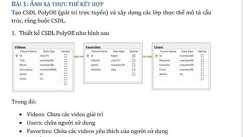 JAVA 4: LAB6: HIPERNATE NÂNG CAO