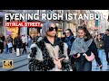 Istanbul Turkey 2026 4K Walking Tour | Istiklal Street Evening Rush – Real Life Crowds &amp; Red Tram