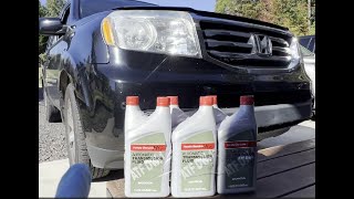 How to change your Automatic Transmission FLuid on 2015 Honda Pilot / Drain & Fill ATF oil change