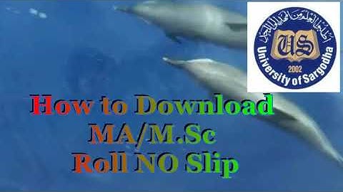 How to download roll slip no MA/MSc 2020 of uos ? | Roll no slips