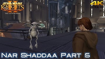 Star Wars Knights of the Old Republic 2 Restored Content Nar Shaddaa Part 5 Walkthrough (4K)