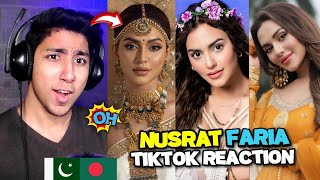 Pakistani React on Bangladeshi Film Actress | Nusrat Faria TikTok & Reels Videos | Maadi Reacts