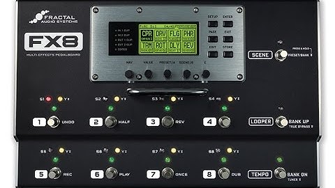 FAS: FX8 Multi-Effects Pedalboard (as stomp box) - Demo - Laney VH100R