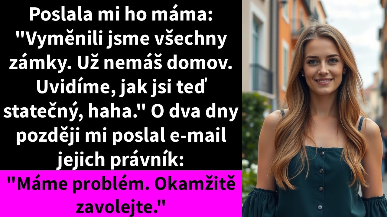 Seděla jsem u večeře, když mi přišla zpráva od vlastní mámy: „Vyměníme zámky. Už nemáš domov. Uvidíme, jak jsi teď statečná. Haha." Celé roky jsem jim posílala peníze na hypotéku, opravovala jim...