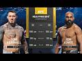 Jon Jones vs Tom Aspinall FULL FIGHT | UFC 6 AI Simulation Gameplay (CPU vs CPU)