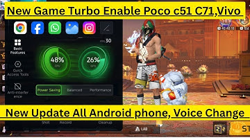 New style Game turbo enable Poco c51, C71 || How to enable game Turbo in Android phone 