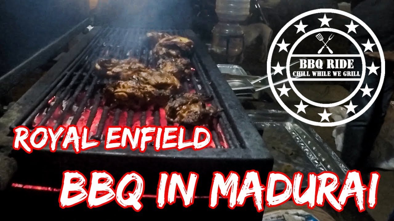 India's First Barbecue Bike Is Here! in Maduai | Indian Street Food | BBQ Chicken Wings 