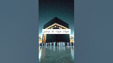 هيهات هيهات لما توعدون #قرآن #ياسر_الدوسري #سورة_المؤمنون #القرآن_الكريم #اكسبلور #yasseraldossary