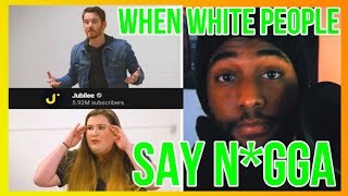 SAYING THE N-WORD OR NOT?| "DO ALL WHITE PEOPLE THINK THE SAME"? REACTION by JUBILEE