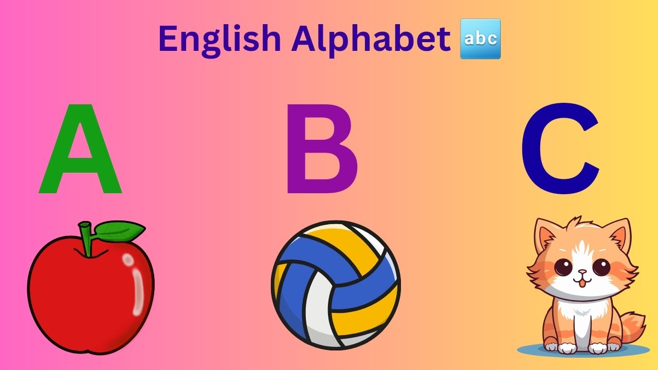ABC English Alphabet 🔤 drawing and colouring/Learn Alphabet for kids #1 ...