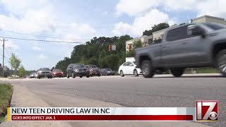 New teen driving laws go into effect in North Carolina on Jan. 1