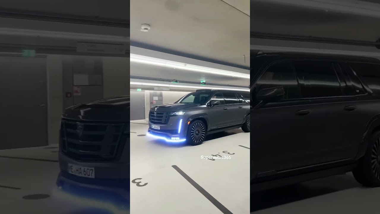 Cadillac Escalade 2022with ESTHETE widebody kit made of carbon fiber and 24 inch forged wheels by