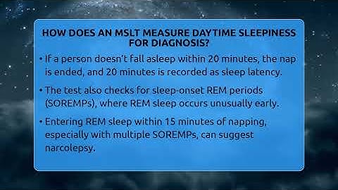 How Does An MSLT Measure Daytime Sleepiness For Diagnosis? - Sleep Apnea Support Network