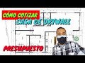 ¿PRESUPUESTO? TIENES MIEDO DE PERDER? HAZLO ASÍ 😉 #drywall