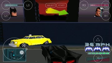 Android PlayStation1 PS1 Emulator FPse Batman - Gotham City Racer Game Play