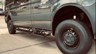 DIYVIDEO # 7 / Installing Sprinter Side Steps/ #TheVanMart/ Best Product!!