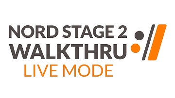 Nord Stage 2 Walkthru - Live Mode