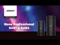 Posuňte hranice poslechu se subwoofery Bose Professional SUB1 a SUB2 pro precizní basový zvuk
