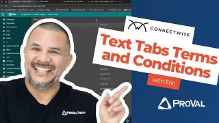 ConnectWise CPQ: Text Tabs Terms and Conditions