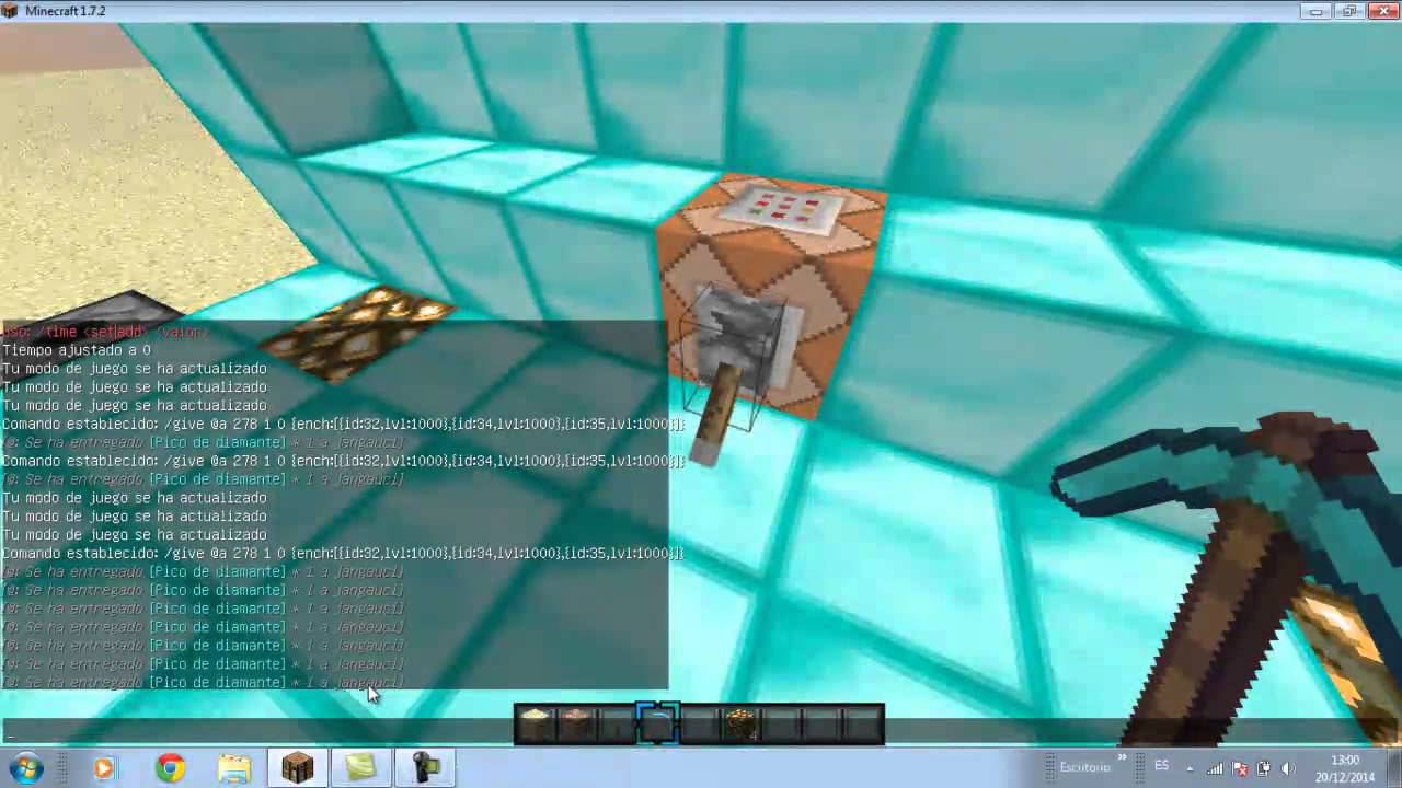 Comando Minecraft Pico Con Fortuna 1000