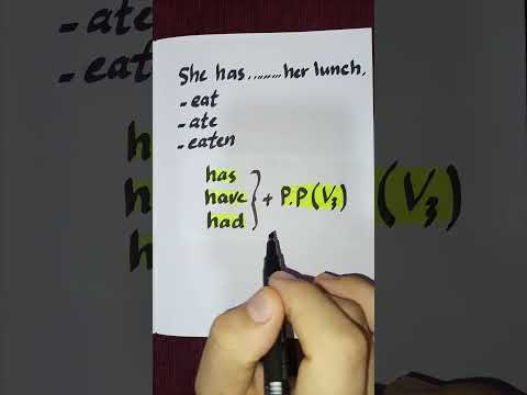 استخدام التصريف الثالث للفعل في ثواني