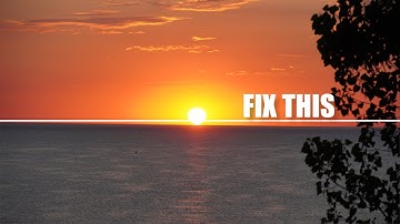 Straighten Horizon - GIMP Tutorial