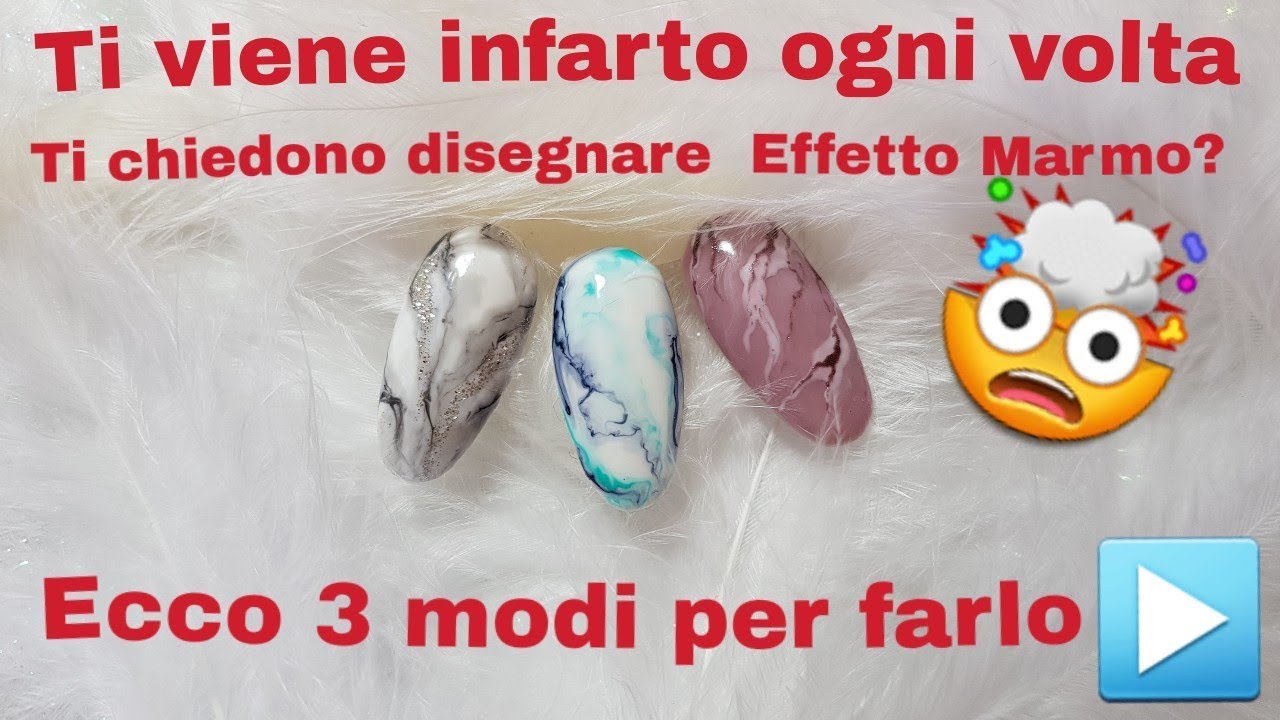 Ti viene infarto ogni volta che tua cliente ti chiede EFFETTO MARMO?🤯  3 modi diversi per farlo!❤