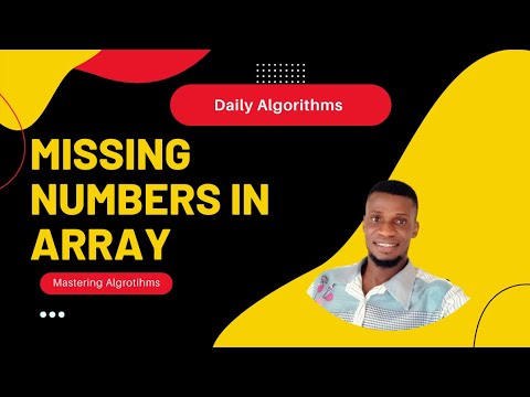 Missing numbers in array  (Day 17) -  O(n)Time , O(n) Space