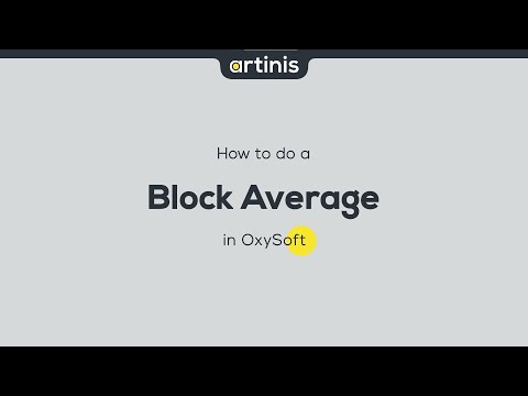 How to do a block average in OxySoft