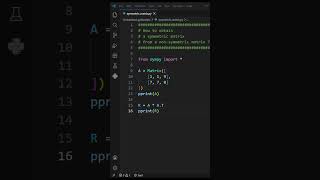 How to obtain a symmetric matrix from a non-symmetric matrix #python