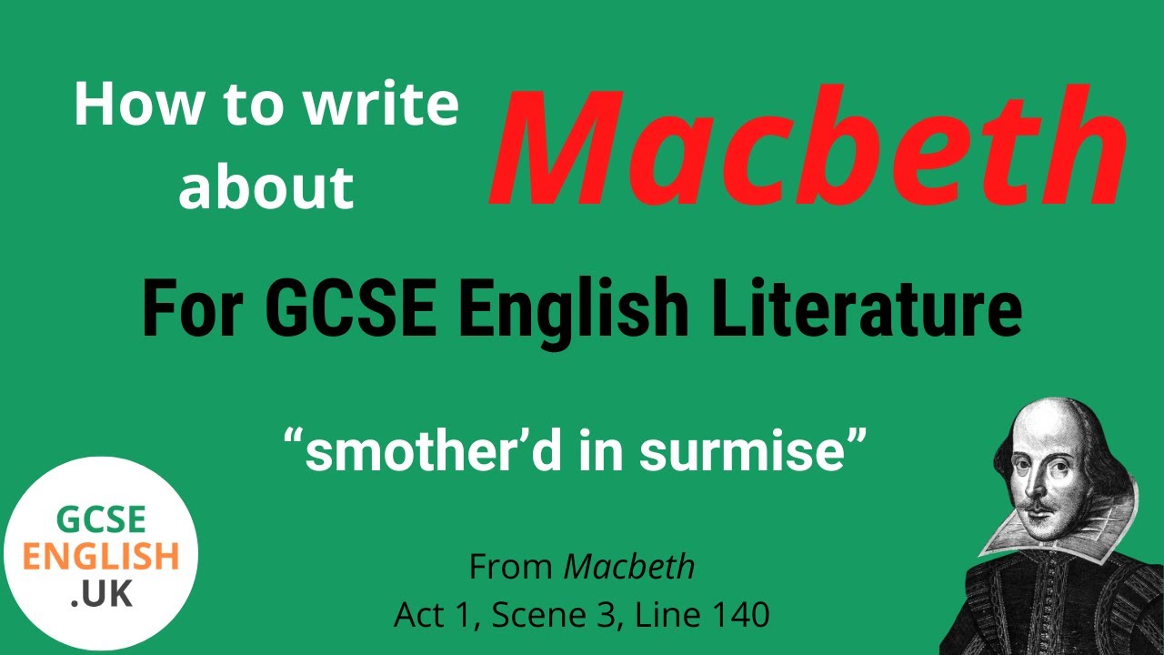What’s a good quote that shows Macbeth’s response to the witches? "smother'd in surmise."