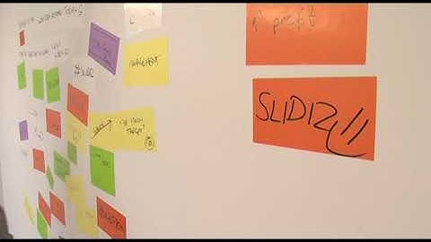 Using electrostatic notes for brainstorming. Visualising great ideas!