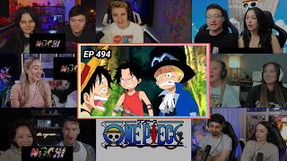 ONE PIECE | A THIRD BROTHER, SABO?!! | EPISODE 494 | REACTION MASHUP | ワンピース