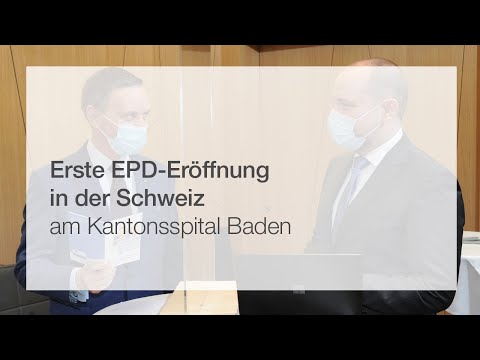 Regierungsrat Gallati eröffnet das erste EPD der Schweiz am Kantonsspital Baden