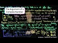 The Argument of a Complex Number